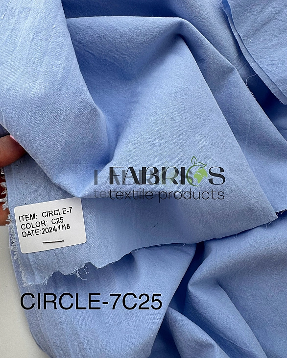 CIRCLE-7 C/25 варена бавовна однотон небесно-блакитний 100% бавовна 148-150 см 95-105 грам/м.кв.