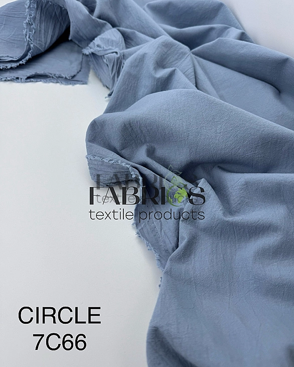 CIRCLE-7 C/66 варена бавовна однотон синьо-сірий 100% бавовна 148-150 см 95-105 грам/м.кв.