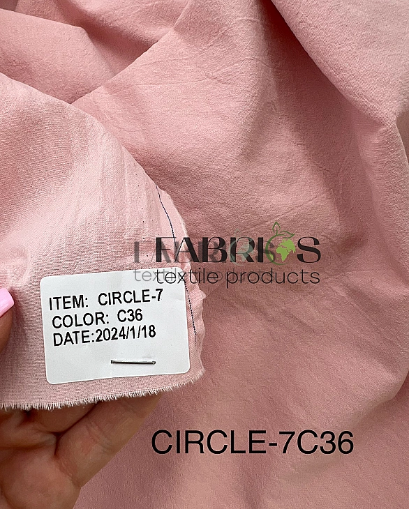 CIRCLE-7 C36 варена бавовна  однотон  однотон персиково-рожевий 100% бавовна  148-150 см 95-105 грам