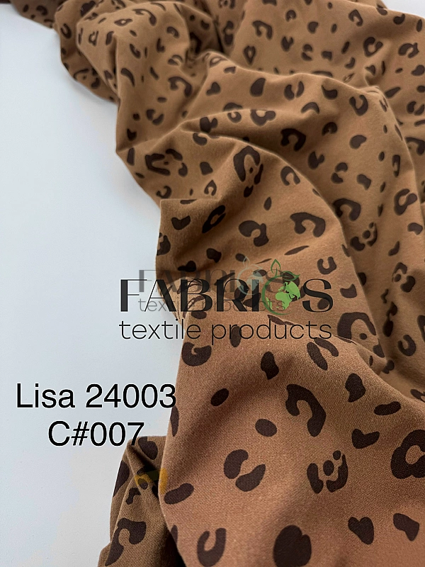 LISA 24003 C 007 Тепла бавовна принт цятки леопард на рудому 100% бавовна 150 см 150 грам/м.кв.
