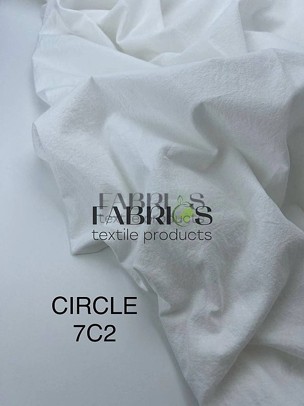 CIRCLE-7 C/2 варена бавовна  однотон   молочний 100% бавовна  150 см 90-100 грам/м.кв.
