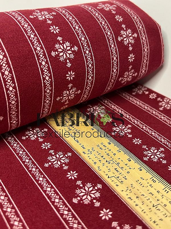 LISA-17 703 Тепла бавовна принт вишиванка на червоному 100% бавовна 150 см 150 грам/м.кв.
