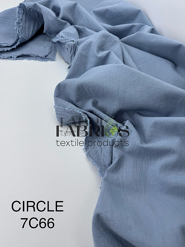 CIRCLE-7 C/66 варена бавовна однотон синьо-сірий 100% бавовна 148-150 см 95-105 грам/м.кв.