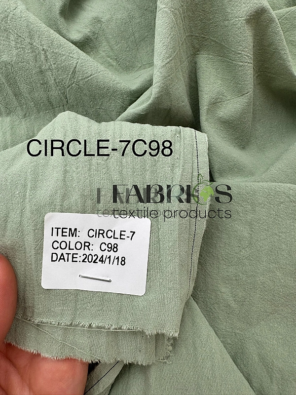 CIRCLE-7 C/98 варена бавовна однотон світло-оливковий 100% бавовна 148-150 см 95-105 грам/м.кв.