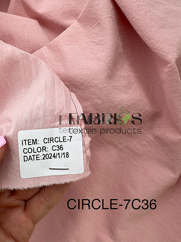 CIRCLE-7 C36 варена бавовна  однотон  однотон персиково-рожевий 100% бавовна  148-150 см 95-105 грам