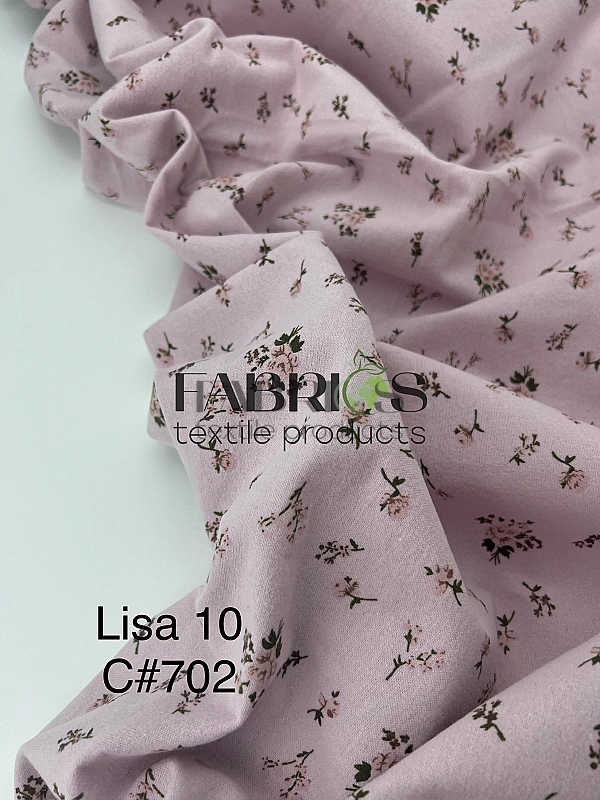 LISA-10 702 Тепла бавовна принт квіти троянди на рожевому 100% бавовна 150 см 150 грам/м.кв.