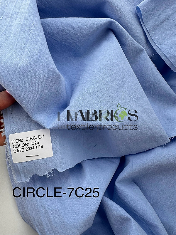 CIRCLE-7 C/25 варена бавовна однотон небесно-блакитний 100% бавовна 148-150 см 95-105 грам/м.кв.