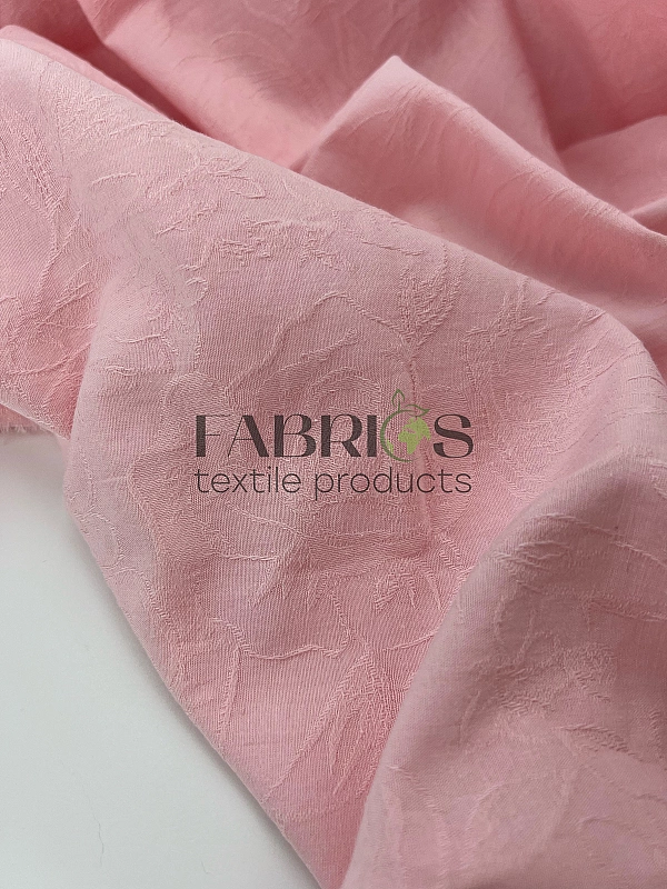 CIRCLE-2 541-4 батист принт квіти жакард рожевий 100% бавовна 145 см 137 грам/м.кв.