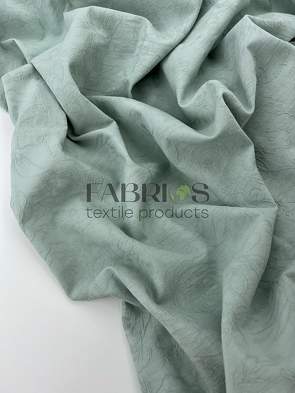 CIRCLE-2 541-8 батист принт квіти жакард оливковий 100% бавовна 145 см 137 грам/м.кв.