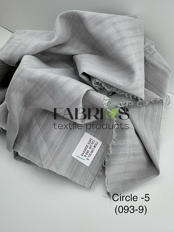 CIRCLE-5 093-9 батист принт геометричний полоска і дрібна клітинка сірий 100% бавовна 140 см 122 гра