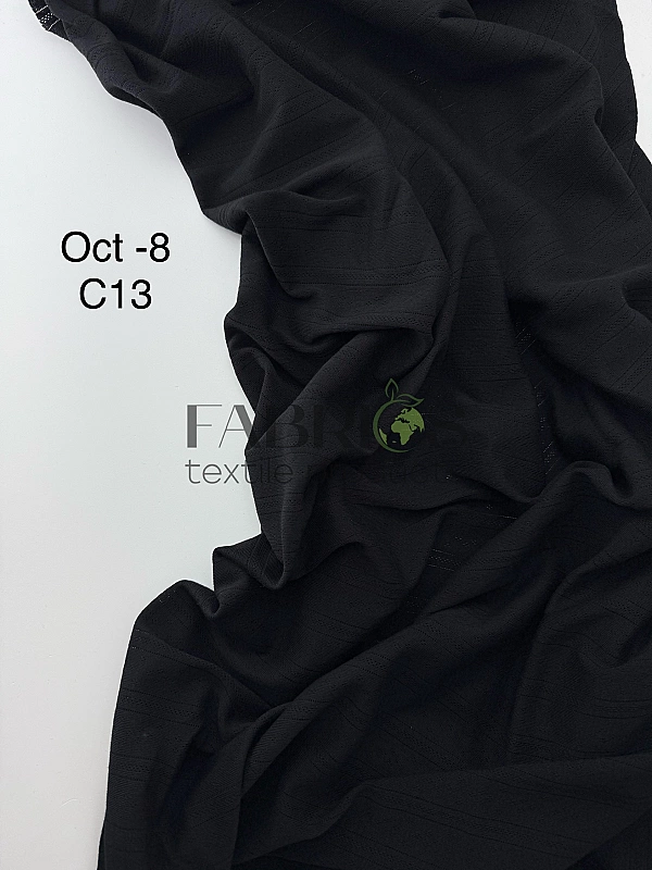 OCT8-C13 Ажурний трикотаж принт геометричний перфорація смужка ромби на чорному 100% бавовна 175-180