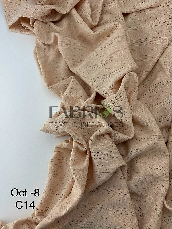 OCT8-C14 Ажурний трикотаж однотон 100% бавовна 175-180 см 170 грам/м.кв.