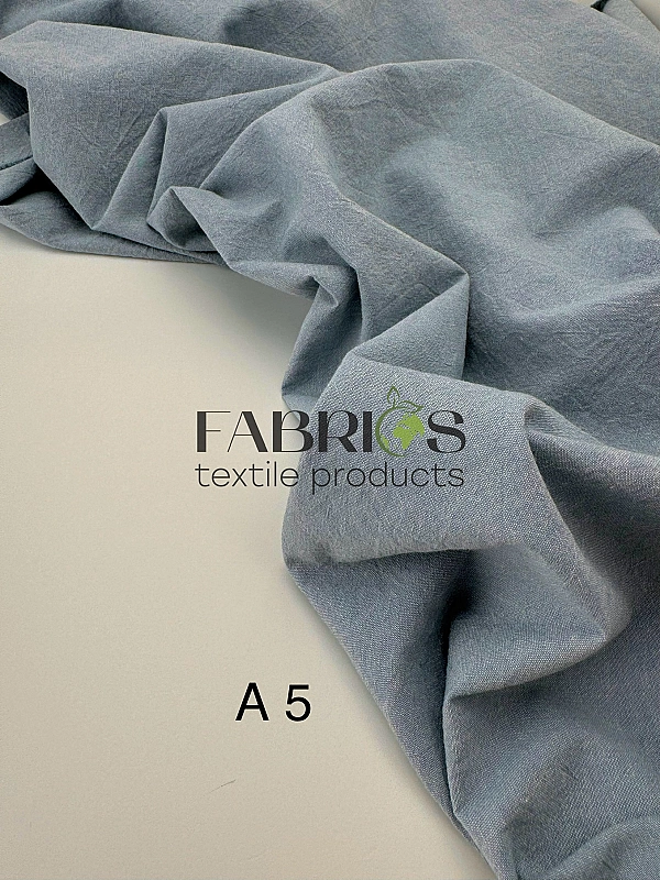 PUDDING-A5 варена бавовна однотон айсберг 100% бавовна 250 см 115-125 грам/м.кв.