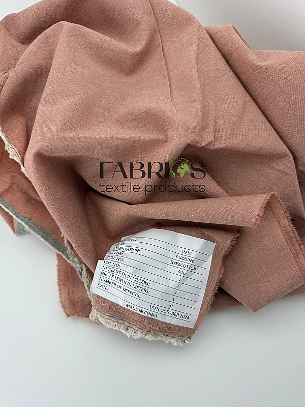 PUDDING-A16 варена бавовна однотон Гранд-Каньйон 100% бавовна 250 см 115-125 грам/м.кв.