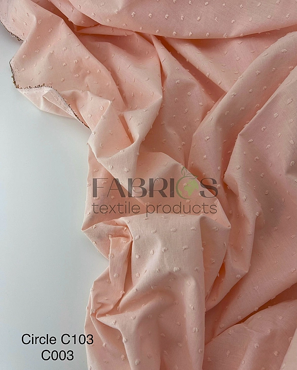 CIRCLE-103-C03 батист мушка однотон на персиковому 100% бавовна 145 см 90-100 грам/м.кв.