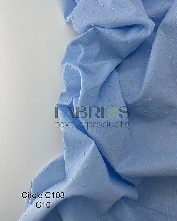 CIRCLE-103-C10 батист мушка однотон на блакитному 100% бавовна 145 см 90-100 грам/м.кв.