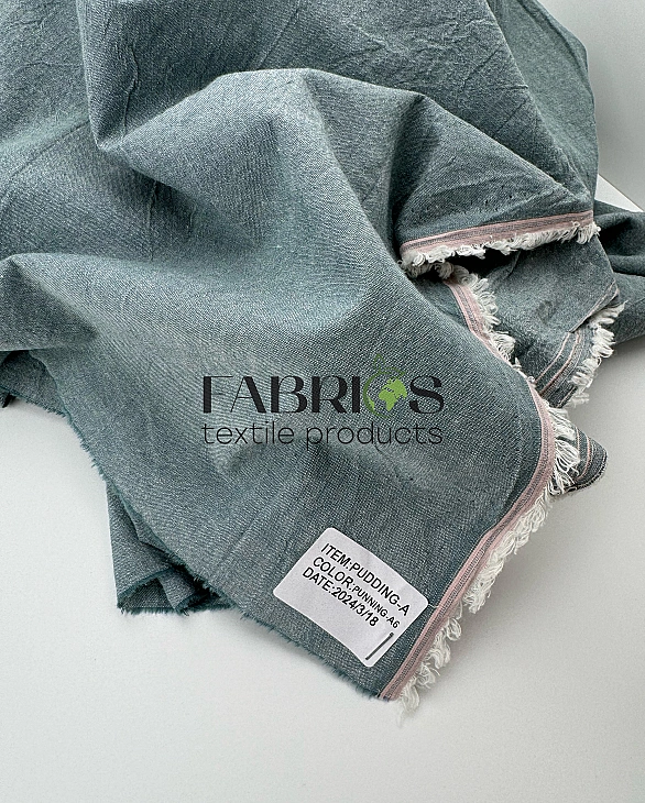 PUDDING-A6 варена бавовна однотон морська хвиля 100% бавовна 250 см 115-125 грам/м.кв.