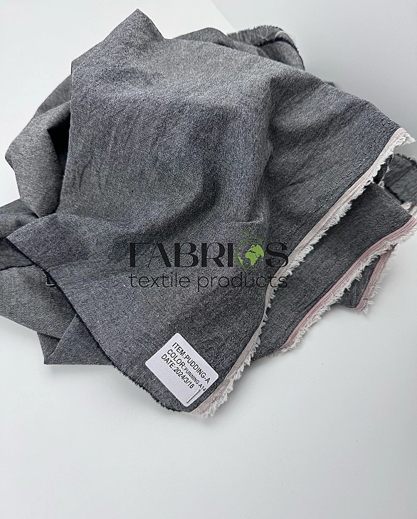 PUDDING-A14 варена бавовна однотон чорний 100% бавовна 250 см 115-125 грам/м.кв.