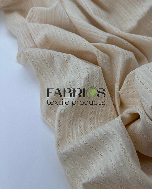 CIRCLE 1 189-3 батист однотон косичка світло-бежевий 100% бавовна 138-142 см 136 грам/м.кв.