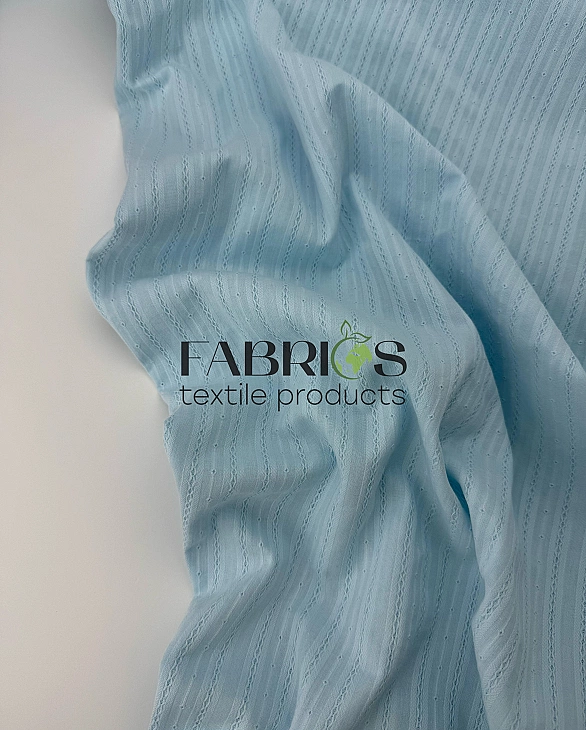 CIRCLE 1 189-9 батист однотон косичка м’ятно-блакитний 100% бавовна 138-142 см 136 грам/м.кв.