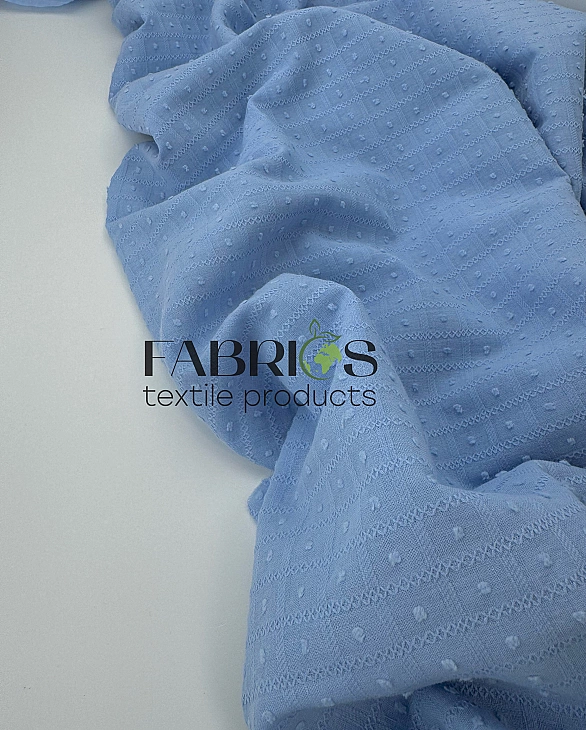 CIRCLE-3 249-5 батист мушка однотон в квадраті блакитний 100% бавовна 140-145 см 107 грам/м.кв.