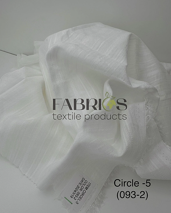 CIRCLE-5 093-2 батист принт геометричний полоска і дрібна клітинка молочний 100% бавовна 140 см 122