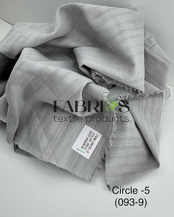 CIRCLE-5 093-9 батист принт геометричний полоска і дрібна клітинка сірий 100% бавовна 140 см 122 гра