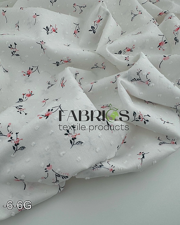 CIRCLE-6 G батист принт квіти рожеві дрібні з синіми гілочками на молочному 100% бавовна 140-146 см