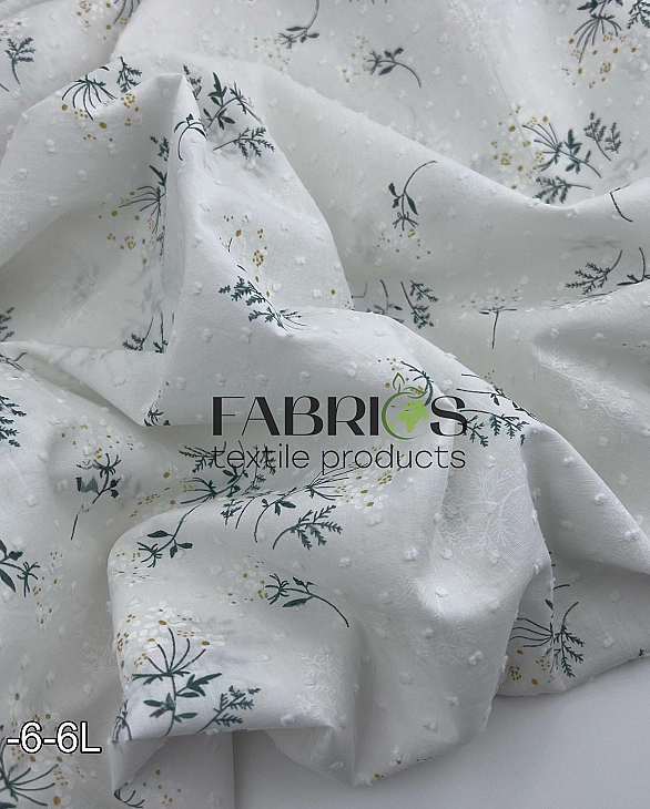 CIRCLE-6 L | ANTONIA-C00801 батист принт квіти мімози на молочному 100% бавовна 140-146 см 98 грам/м