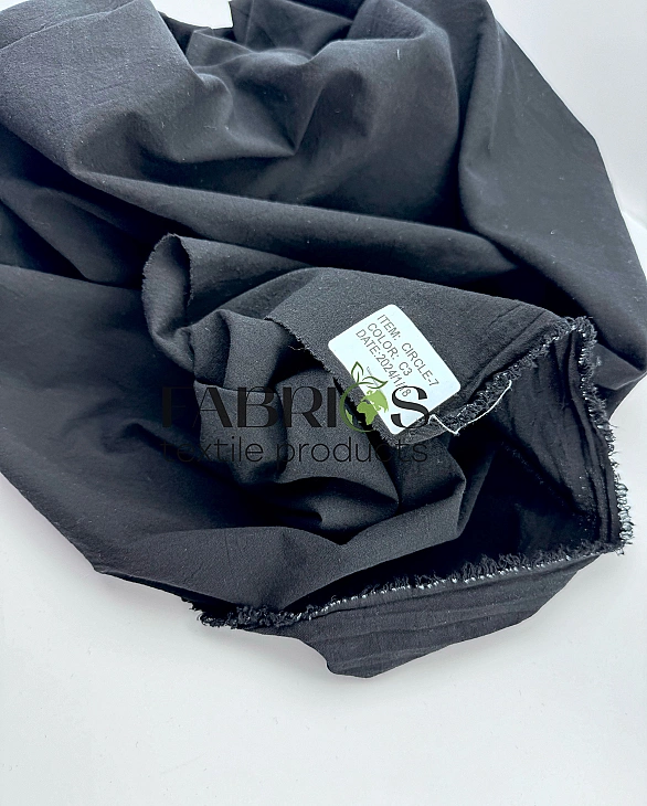 CIRCLE-7 C/3 варена бавовна однотон чорний 100% бавовна 148-150 см 95-105 грам/м.кв.
