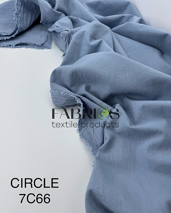 CIRCLE-7 C/66 варена бавовна однотон синьо-сірий 100% бавовна 148-150 см 95-105 грам/м.кв.