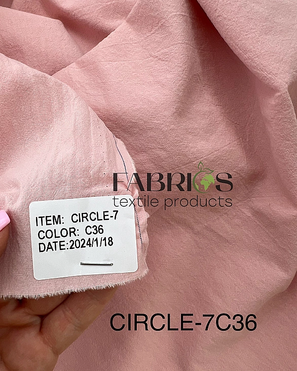 CIRCLE-7 C36 варена бавовна однотон нерсиково-рожевий 100% бавовна 148-150 см 95-105 грам/м.кв.