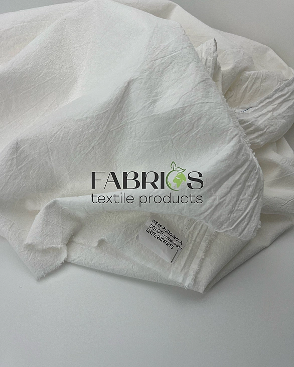 PUDDING-A27 варена бавовна однотон молочна 100% бавовна 250 см 115-125 грам/м.кв.