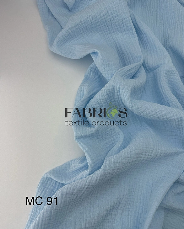 MC/91 | SONG-C91 Муслін жатка 2-х шаровий однотон 100% бавовна 135-140 см 125-135 грам/м.кв.