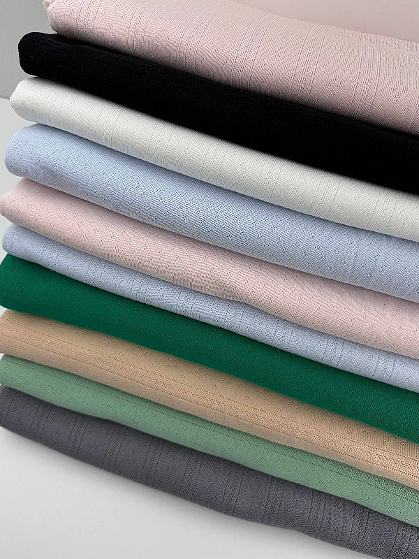 OCT8-C16 Ажурний трикотаж принт геометричний перфорація смужки ромби зелений 100% бавовна 175-180 см