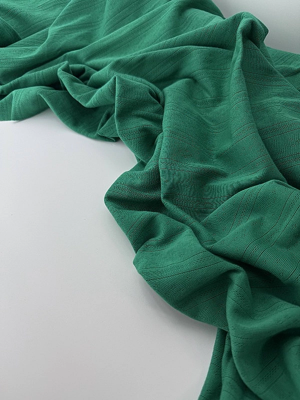 OCT8-C16 Ажурний трикотаж принт геометричний перфорація смужки ромби зелений 100% бавовна 175-180 см