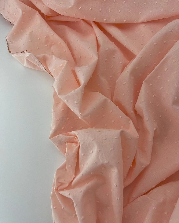 CIRCLE-103-C03 батист мушка однотон на персиковому 100% бавовна 145 см 90-100 грам/м.кв.