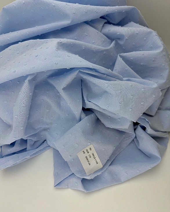 CIRCLE-103-C10 батист мушка однотон на блакитному 100% бавовна 145 см 90-100 грам/м.кв.