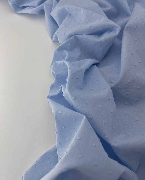 CIRCLE-103-C10 батист мушка однотон на блакитному 100% бавовна 145 см 90-100 грам/м.кв.