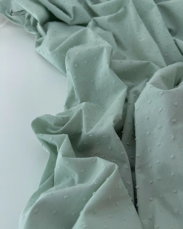 CIRCLE-103-C11 батист мушка однотон на попилясто-м'ятному 100% бавовна 145 см 90-100 грам/м.кв.