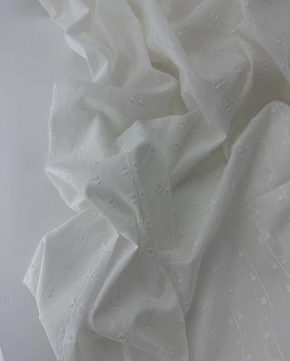 CIRCLE-104-C01 батист мушка однотон на молочному 100% бавовна 145 см 90-100 грам/м.кв.