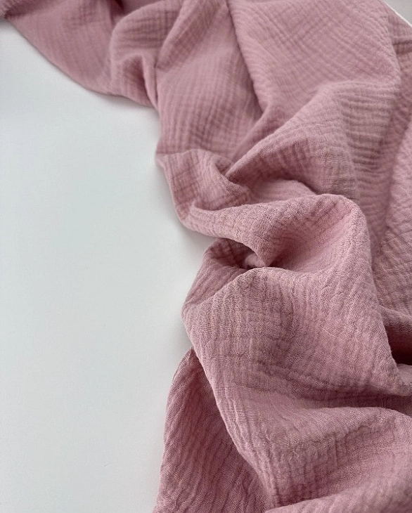 MC/76 Муслін жатка 2-х шаровий однотон світло-коричневий 100% бавовна 135-140 см 125-135 грам/м.кв.