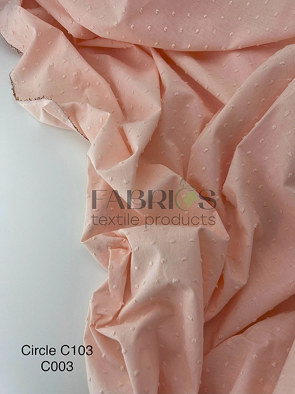 CIRCLE-103-C03 батист мушка однотон на персиковому 100% бавовна 145 см 90-100 грам/м.кв.