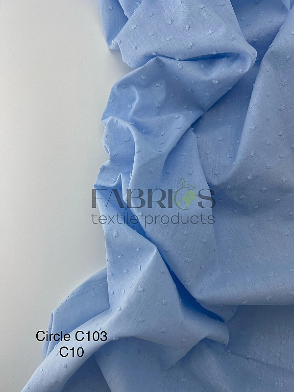CIRCLE-103-C10 батист мушка однотон на блакитному 100% бавовна 145 см 90-100 грам/м.кв.