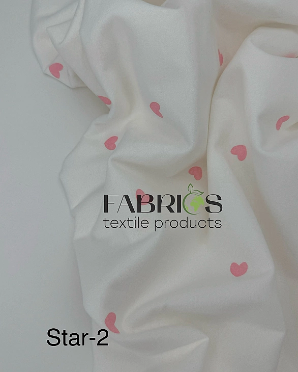 F 112 C02 фланель принт LOVE сердечки середні рожеві на молочному 100% бавовна 145-150 см 150-160 гр