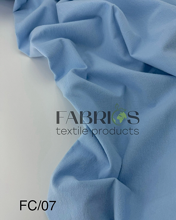 YUKI FC 07 фланель однотон блакитний 100% бавовна 150 см 150-160 грам/м.кв.