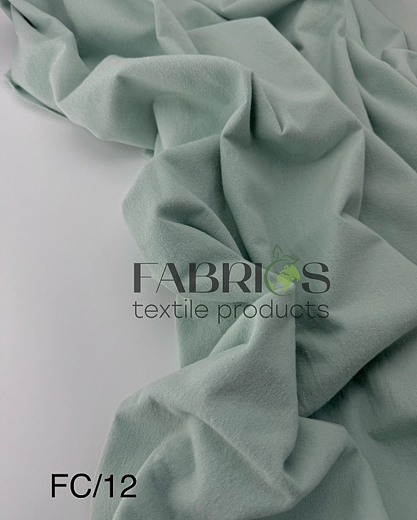 YUKI FC 12 фланель однотон м'ятний 100% бавовна 150 см 150-160 грам/м.кв.
