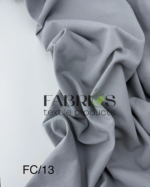 YUKI FC 13 фланель однотон сірий 100% бавовна 150 см 150-160 грам/м.кв.