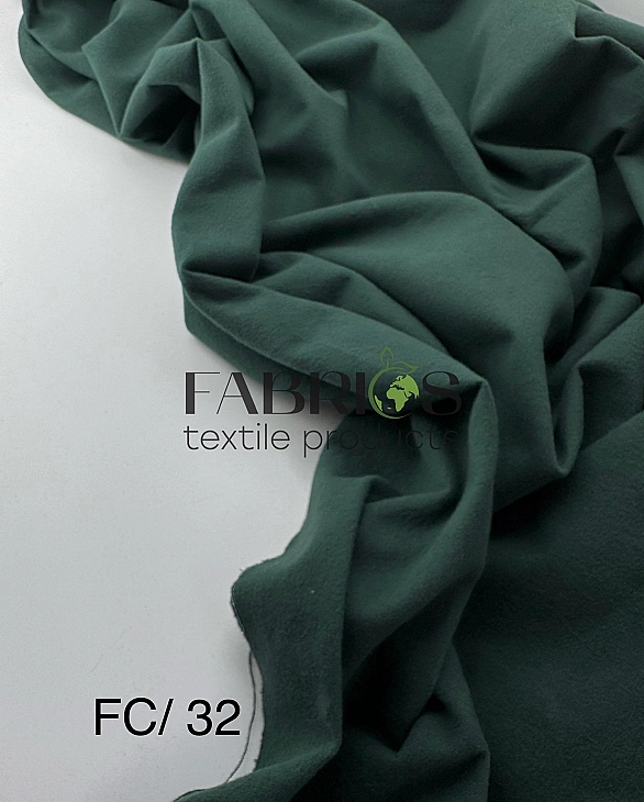 YUKI FC 32 фланель однотон зелений 100% бавовна 150 см 150-160 грам/м.кв.