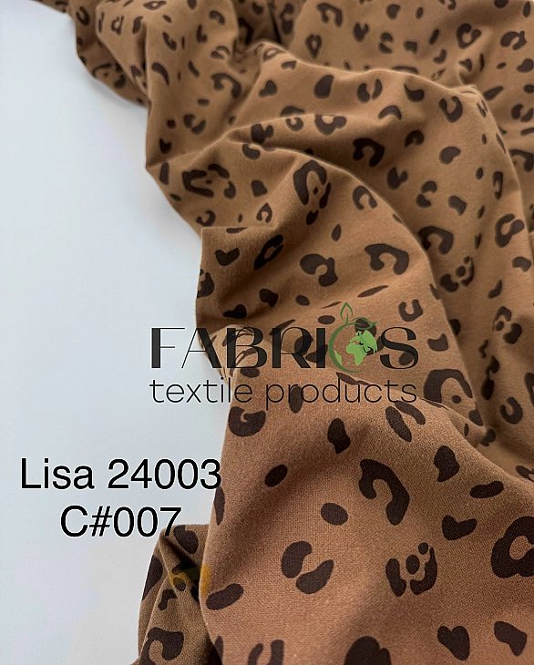 LISA 24003 C 007 Тепла бавовна принт цятки леопард на рудому 100% бавовна 150 см 150 грам/м.кв.